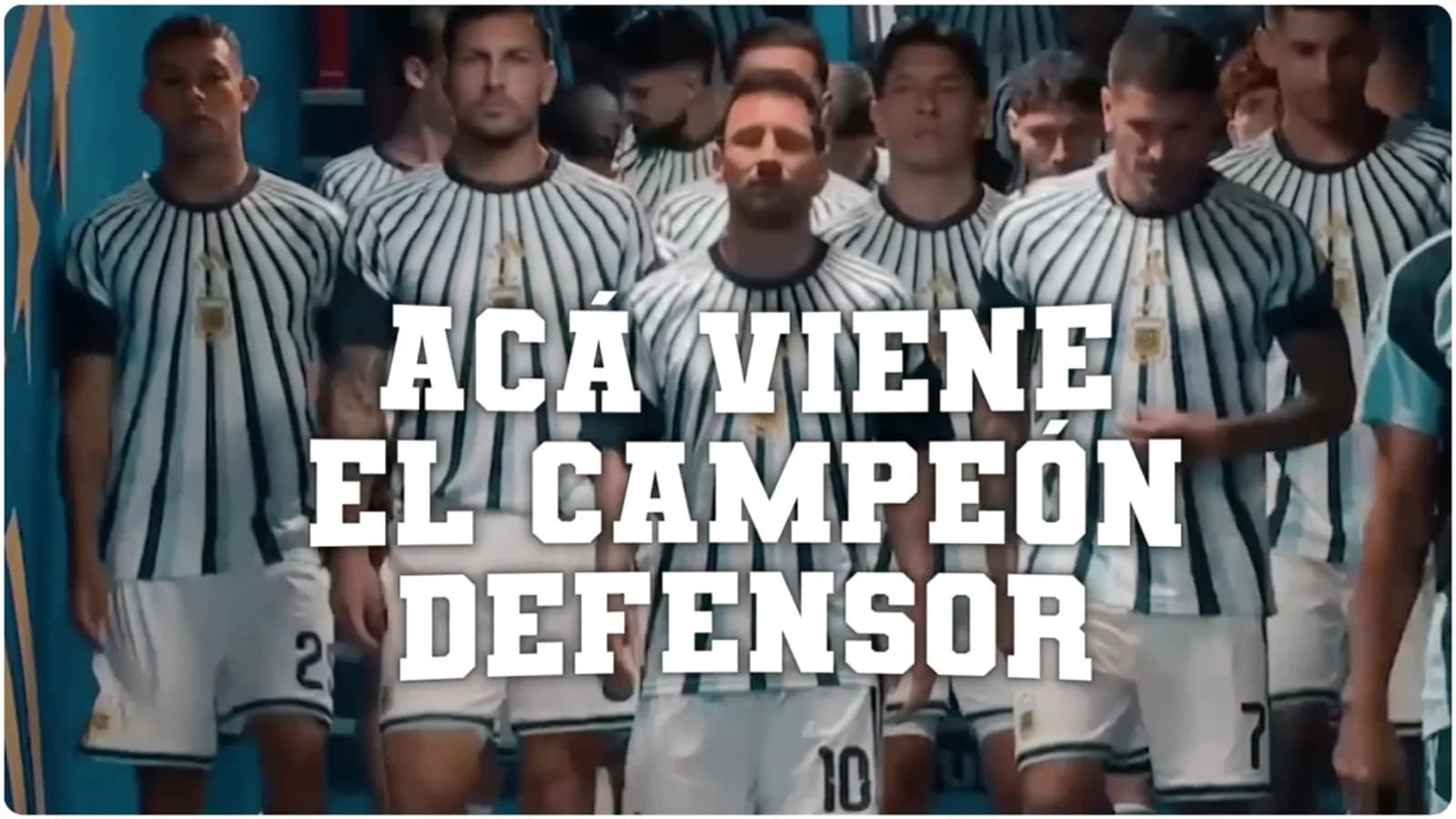 "Acá viene el campeón defensor", el video de la selección Argentina previo a la final del Mundial · Fuente: Marca portada